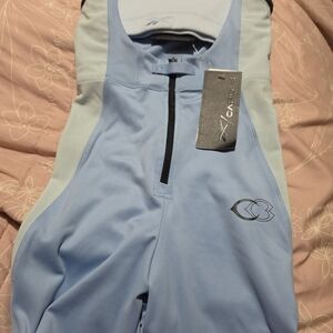 Reebok Light Blue Athletic One-Piece with Front Zip